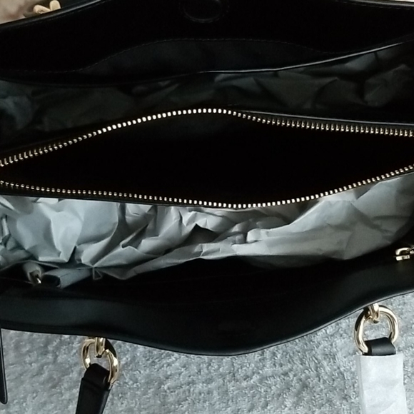 New Michael Kors Cece Ribbon Chain Leather Tote - Picture 10 of 11